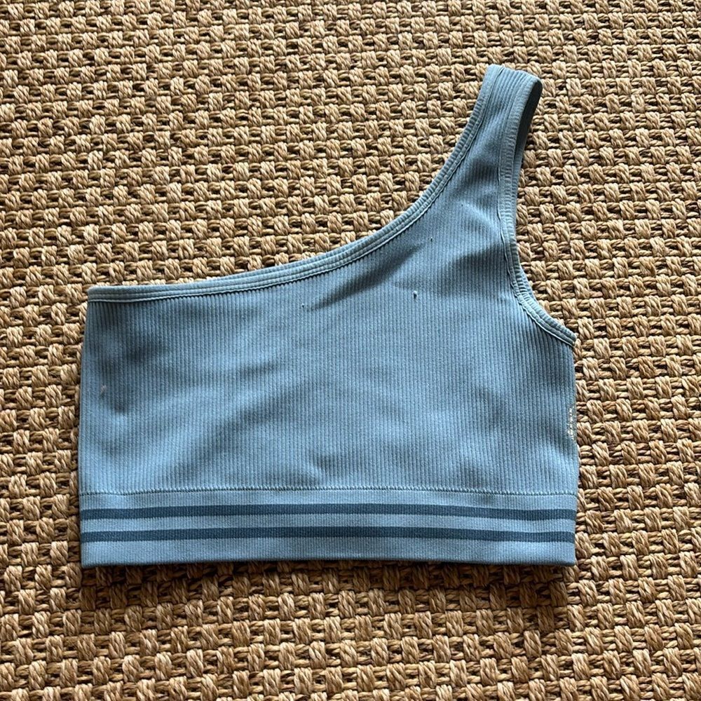 Free people movement blue sports bra, size m/l.